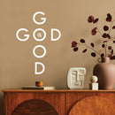 Vinyl Wall Art Decal - God Is Good - 14" x 10" - Modern Inspirational Spiritual Religious Quote Sticker For Home Office Church Living Room Bedroom Decor 3