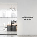Vinyl Wall Art Decal - Difficulties Strengthen The Mind As Labor Does The Body  - 11.5" x 30" - Trendy Positive Lifestyle Quote Sticker For Home Bedroom Living Room Office Coffee Shop Decor 3