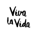 Vinyl Wall Art Decal - Viva La Vida / Live The Life - Trendy Inspiring Lovely Optimistic Spanish Quote Sticker For Home Bedroom Closet Living Room Coffee Shop Decor 1