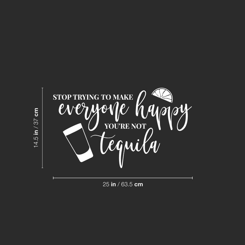 Vinyl Wall Art Decal - Tacos & Tequila - 12" x 26.5" - Trendy Sarcastic Funny Adult Quote Sticker For Home Bar Kitchen Restaurant Wine Cellar Food Store Shopfront Decor 4