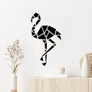 Vinyl Wall Art Decal - Geometric Flamingo - 14" x 24.5" - Modern Sticker Trendy Figures Minimalist Design For Cat Lovers Home Bedroom Living Room Work Office Store Fine Decor 2