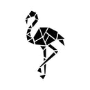 Vinyl Wall Art Decal - Geometric Flamingo - 14" x 24.5" - Modern Sticker Trendy Figures Minimalist Design For Cat Lovers Home Bedroom Living Room Work Office Store Fine Decor 1
