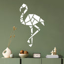 Vinyl Wall Art Decal - Geometric Flamingo - 14" x 24.5" - Modern Sticker Trendy Figures Minimalist Design For Cat Lovers Home Bedroom Living Room Work Office Store Fine Decor 3
