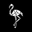 Vinyl Wall Art Decal - Geometric Flamingo - 14" x 24.5" - Modern Sticker Trendy Figures Minimalist Design For Cat Lovers Home Bedroom Living Room Work Office Store Fine Decor 1