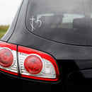 Vinyl Wall Art Decal - Jesus Heart  - 5" x 4" - Inspirational Spiritual Faith Religious For Bedroom Mirror Notebooks Laptops Mugs Thermos Cars Window Bumper Sticker Decor 2