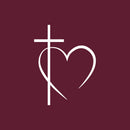 Vinyl Wall Art Decal - Jesus Heart  - 5" x 4" - Inspirational Spiritual Faith Religious For Bedroom Mirror Notebooks Laptops Mugs Thermos Cars Window Bumper Sticker Decor 1