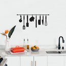 Vinyl Wall Art Decal - Kitchen Utensils - 16. - Modern Inspirational Shape Sticker For Home Bedroom Family Room Kitchen Dining Room Restaurant Decor 2