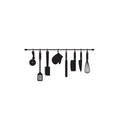 Vinyl Wall Art Decal - Kitchen Utensils - 16. - Modern Inspirational Shape Sticker For Home Bedroom Family Room Kitchen Dining Room Restaurant Decor 1