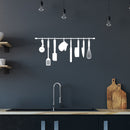 Vinyl Wall Art Decal - Kitchen Utensils - 16.5" x 35.5" - Modern Inspirational Shape Sticker For Home Bedroom Family Room Kitchen Dining Room Restaurant Decor 3