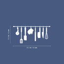 Vinyl Wall Art Decal - Kitchen Utensils - 16.5" x 35.5" - Modern Inspirational Shape Sticker For Home Bedroom Family Room Kitchen Dining Room Restaurant Decor 4