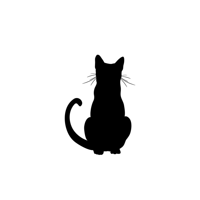 Vinyl Wall Art Decal - Cat Silhouette - 16. - Modern Inspirational Cute Sticker For Home Vet Office Bedroom Living Room Pet Lovers Veterinary Decor 1