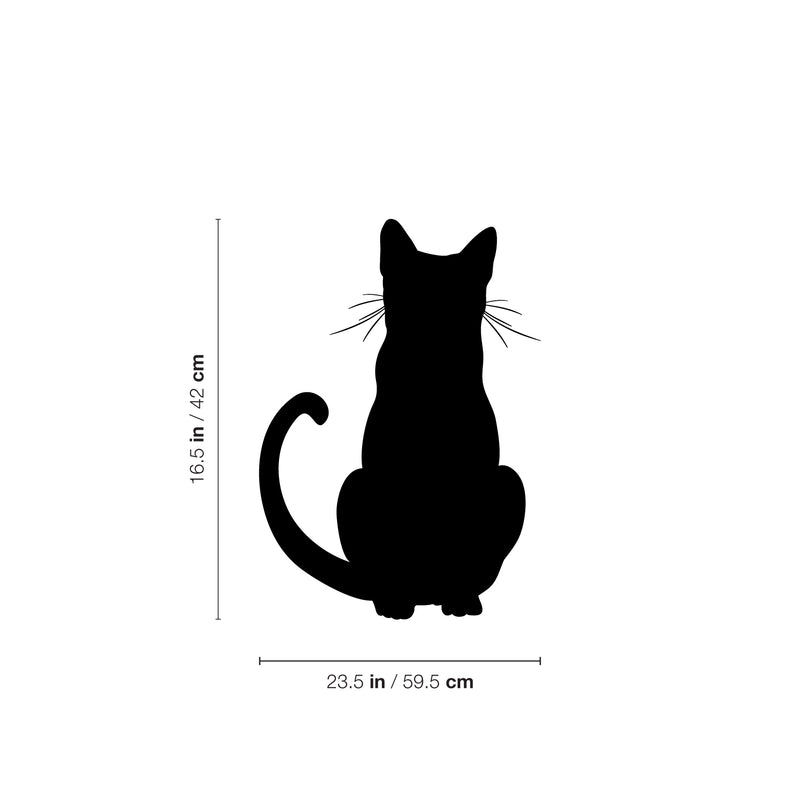 Vinyl Wall Art Decal - Cat Silhouette - 16.5" x 23.5" - Modern Inspirational Cute Sticker For Home Vet Office Bedroom Living Room Pet Lovers Veterinary Decor 4