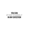 Vinyl Wall Art Decal - You Can Steer Yourself In Any Direction - 9. Inspiring Lovely Positive Self Esteem Quote Sticker For Home Bedroom Closet Living Room Coffee Shop Office Decor 1