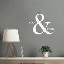 Vinyl Wall Art Decal - I Can & I Will - 9.5" x 12" - Trendy Inspirational Optimistic Self Esteem Quote Sticker For Home Kids Bedroom Living Room Playroom Classroom Office Coffee Shop Decor 2