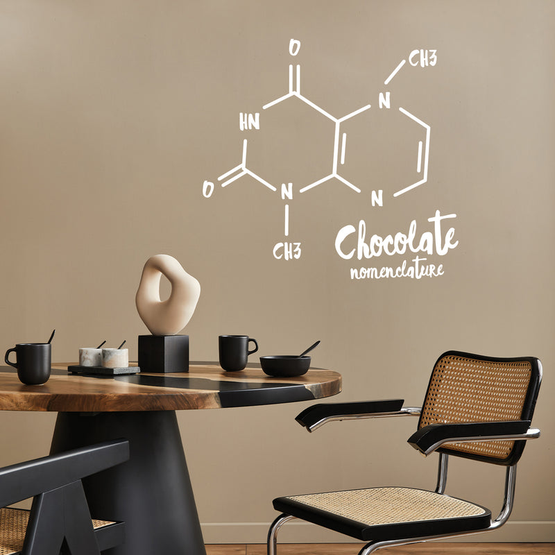 Vinyl Wall Art Decal - Chocolate Chemistry - 15" x 16" - Trendy Lovely Fun Food Quote Sticker For Home Kitchen Dining Room Restaurant Coffee Shop Bakery Storefront Decor 2