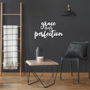 Vinyl Wall Art Decal - Grace Over Perfection - 9" x 15" - Modern Spiritual Lovely Inspirational Quote Sticker For Home Bedroom Closet Family Room Coffee Shop Religious Center Decor 3