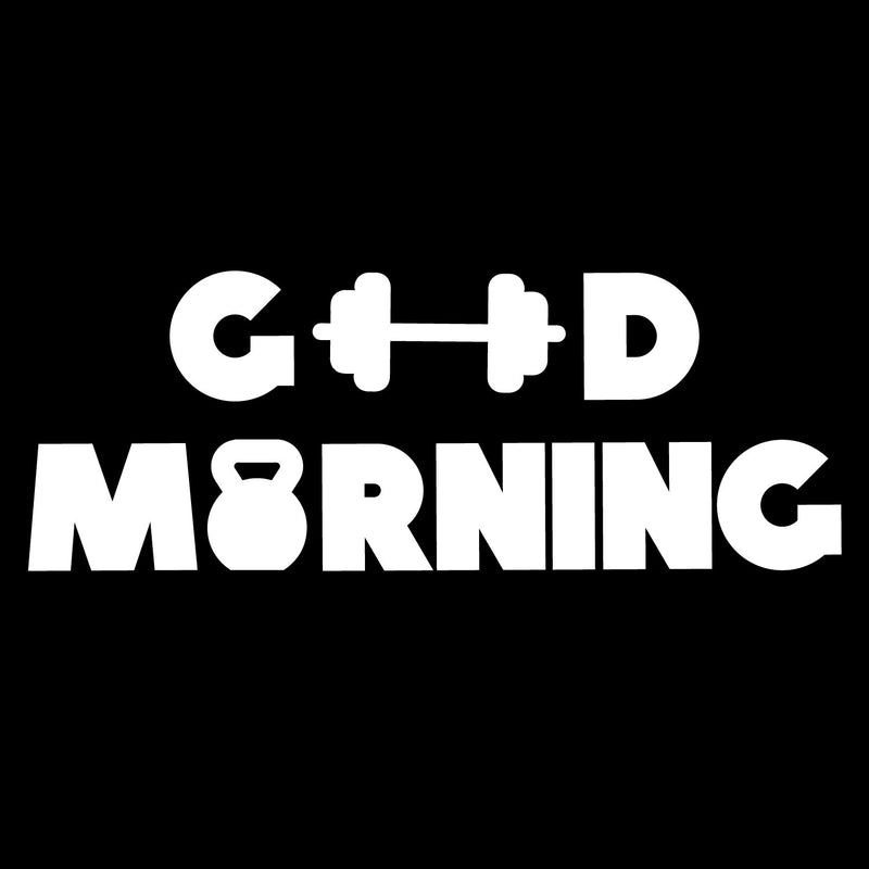 Vinyl Wall Art Decal - Good Morning - 16" x 43" - Trendy Motivational Positive Healthy Quote Sticker For Home Work oust Room School Classroom Office Gym Fitness Lifestyle Decor 1