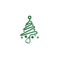 Vinyl Wall Art Decal - Christmas Tree - 6" x 4" - Trendy Cute Little Design Holiday Season Sticker For Laptops Notebooks Mugs Thermos Car Windows Bumpers Door Storefront Decor 1