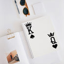 Vinyl Wall Art Decal - King and Queen - - Modern Card Deck Design Sticker For Bedroom Mirror Make Up Notebooks Laptops Mugs Thermos Car Bumpers Windows Decor 3