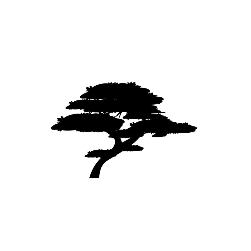 Vinyl Wall Art Decal - Bonsai Tree - 16. Trendy Inspirational Japanese Culture Design Sticker For Home Bedroom Living Room School Office Coffee Shop Storefront Decor 1