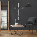 Vinyl Wall Art Decal - Never Ending Love John 3:16 - 23.5" x 12" - Modern Inspirational Spiritual Bible Verse Sticker For Home Bedroom Closet Living Room Church Decor 3