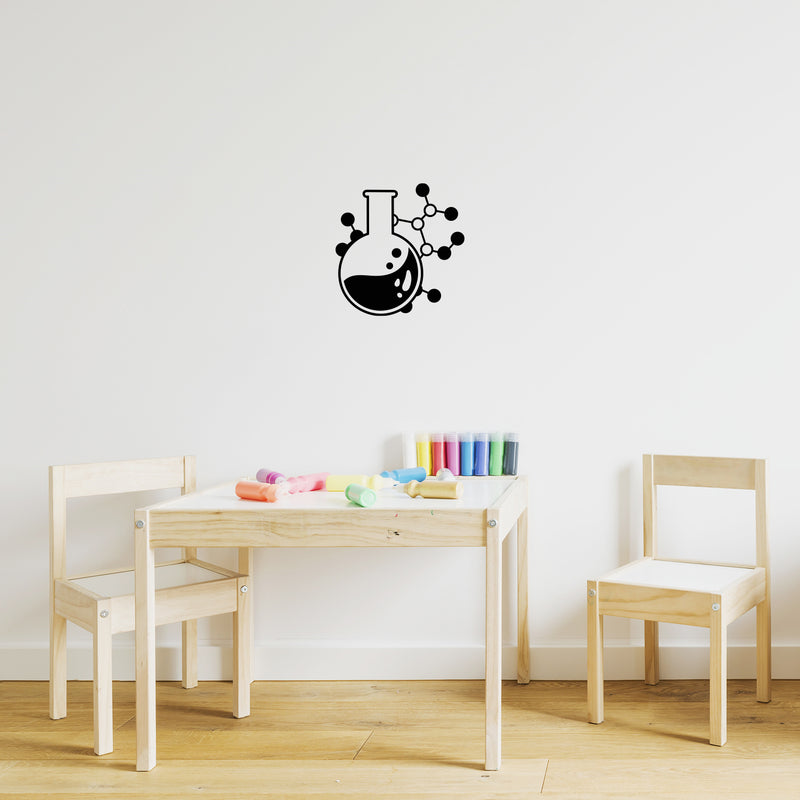 Vinyl Wall Art Decal - Chemical Atom - - Modern Motivational Cute Science Sticker For Children Home Office Nursery Bedroom School Classroom Educational Kids Room Decor 3