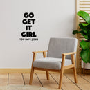 Vinyl Wall Art Decal - Go Get It Girl You Have Jesus - 16. Modern Inspiring Lovely Faith Quote Sticker For Home Bedroom Closet Living Room Family Room Religious Center Decor 3