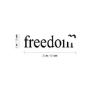 Vinyl Wall Art Decal - Freedom - 5" x 20" - Modern Inspirational Fun Good Vibes Quote Bird Silhouette Design Sticker For Home Bedroom Closet Living Room Office Coffee Shop Decor 4