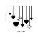 Vinyl Wall Art Decal - Falling Hearts - 16.5" x 16.5" - Modern Inspirational Quote Sticker For Couples Home Office Boyfriend Girlfriend Bedroom Valentine's Day Decor 4