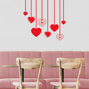 Vinyl Wall Art Decal - Falling Hearts - 16.5" x 16.5" - Modern Inspirational Quote Sticker For Couples Home Office Boyfriend Girlfriend Bedroom Valentine's Day Decor 3