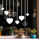 Vinyl Wall Art Decal - Falling Hearts - 16.5" x 16.5" - Modern Inspirational Quote Sticker For Couples Home Office Boyfriend Girlfriend Bedroom Valentine's Day Decor 2