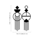 Vinyl Wall Art Decal - Geometric Abstract - 28" x 10" - Modern Minimal Figure Geometric Sticker For Home Office Bedroom Living Room Window Coffee Shop Decor 4