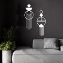Vinyl Wall Art Decal - Geometric Abstract - 28" x 10" - Modern Minimal Figure Geometric Sticker For Home Office Bedroom Living Room Window Coffee Shop Decor 3