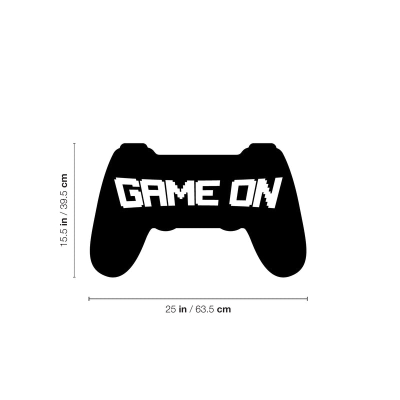 Vinyl Wall Art Decal - Game On - 15. Trendy Fun Good Vibes Control Console Video Games Design Sticker For Kids Room Playroom Playground Toys Storefront Classroom Daycare Decor 4