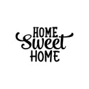 Vinyl Wall Art Decal - Home Sweet Home - 17" x 28" - Trendy Lovely inspirational Charming Quote Sticker For Home Doors Windows Family Living Room Coffee Shop Storefront Decor 1