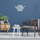 Vinyl Wall Art Decal - Home Sweet Home - 17" x 28" - Trendy Lovely inspirational Charming Quote Sticker For Home Doors Windows Family Living Room Coffee Shop Storefront Decor 2