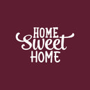 Vinyl Wall Art Decal - Home Sweet Home - 17" x 28" - Trendy Lovely inspirational Charming Quote Sticker For Home Doors Windows Family Living Room Coffee Shop Storefront Decor 1