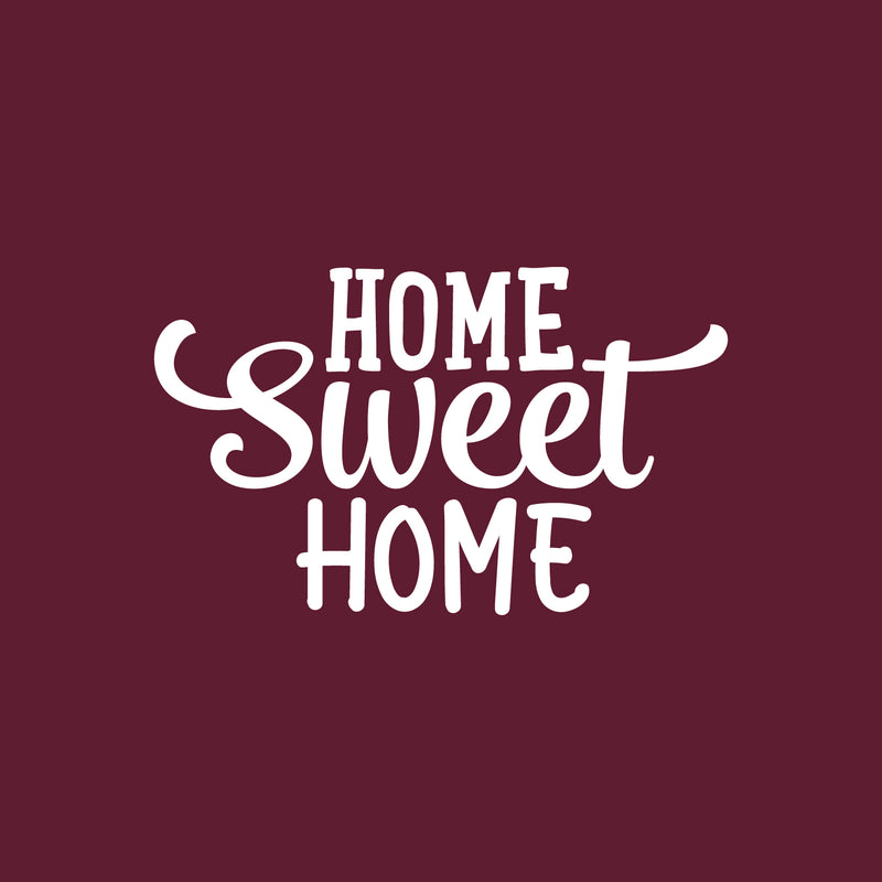 Vinyl Wall Art Decal - Home Sweet Home - 17" x 28" - Trendy Lovely inspirational Charming Quote Sticker For Home Doors Windows Family Living Room Coffee Shop Storefront Decor 1