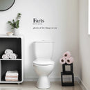 Vinyl Wall Art Decal - Farts. Ghost Of The Things We Eat - 11" x 25" - Trendy Funny Sarcastic Joke Quote Sticker For Home Bathroom Office Restaurant School Coffee Shop Restrooms Decor 3