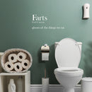 Vinyl Wall Art Decal - Farts. Ghost Of The Things We Eat - 11" x 25" - Trendy Funny Sarcastic Joke Quote Sticker For Home Bathroom Office Restaurant School Coffee Shop Restrooms Decor 2