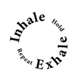 Vinyl Wall Art Decal - Inhale Hold Repeat Exhale - Modern Inspirational Positive Healthy Lifestyle Quote Sticker For Home Office Bedroom Living Room Decor 1