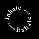 Vinyl Wall Art Decal - Inhale Hold Repeat Exhale - 15" x 15" - Modern Inspirational Positive Healthy Lifestyle Quote Sticker For Home Office Bedroom Living Room Decor 1
