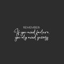 Vinyl Wall Art Decal - If You Avoid Failure You Also Avoid Success - 10.5" x 15" - Trendy Motivating Positive Quote Sticker For Home Bedroom Classroom Office Gym Fitness Lifestyle Decor 1