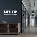 Vinyl Wall Art Decal - Life Tip Remember People's Names - Trendy Funny Adult Joke Good Vibes Quote Sticker For Home Bedroom Boutique Beauty Saloon Office Coffee Shop Decor 5