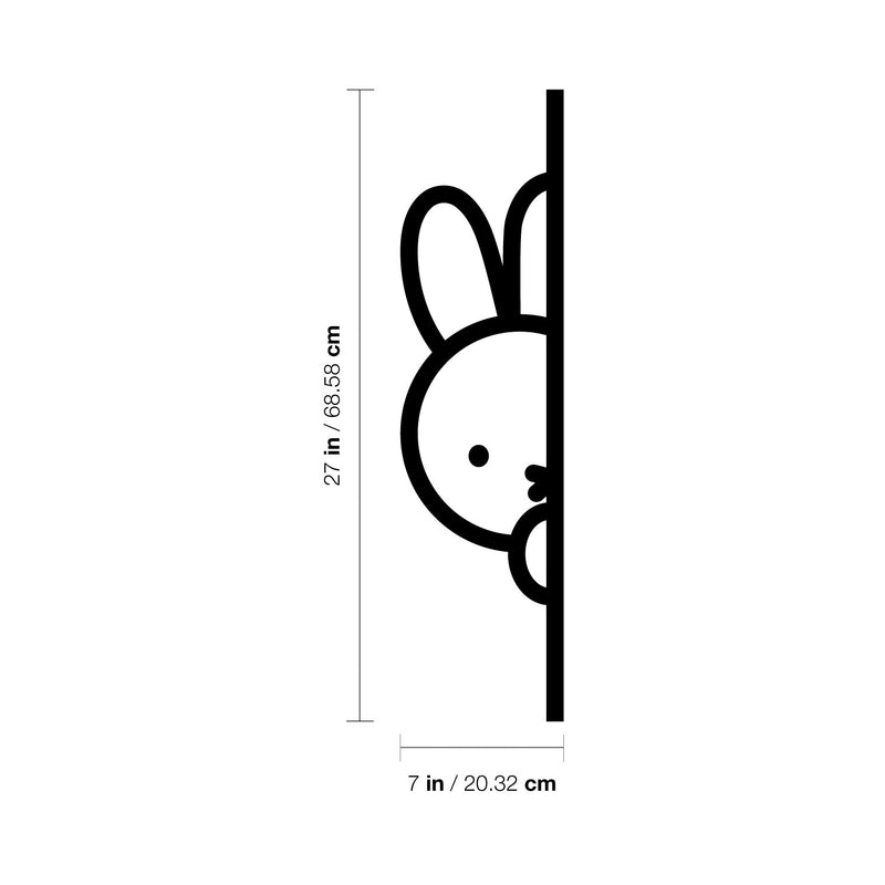 Vinyl Wall Art Decal - Hide Bunny - 27" x 7" - Trendy Inspirational Cute Animal Design Sticker For Children Bedroom Home Baby Nursery Daycare Kids Room Decor 4