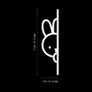 Vinyl Wall Art Decal - Hide Bunny - 27" x 7" - Trendy Inspirational Cute Animal Design Sticker For Children Bedroom Home Baby Nursery Daycare Kids Room Decor 4