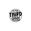 Vinyl Wall Art Decal - Team Third Grade - Modern Inspirational Educational Quote Sticker For Home School Kids Room Work Office Classroom Decor 1