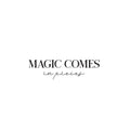 Vinyl Wall Art Decal - Magic Comes In Pieces - Modern Motivational Optimism Self Esteem Quote Sticker For Home Bedroom Living Room Work Office Decor 1