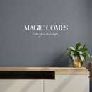 Vinyl Wall Art Decal - Magic Comes In Pieces - 7" x 25" - Modern Motivational Optimism Self Esteem Quote Sticker For Home Bedroom Living Room Work Office Decor 2