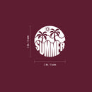 Vinyl Wall Art Decal - Summer Palm - 3" x 3" - Modern Inspirational Vacation Vibes Quote Design Sticker For Home Office Laptops Notebooks Cars Windows Decor 4